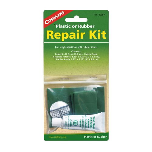 Coghlan's Plastic or Rubber Repair Kit, Plastic or soft rubber items
