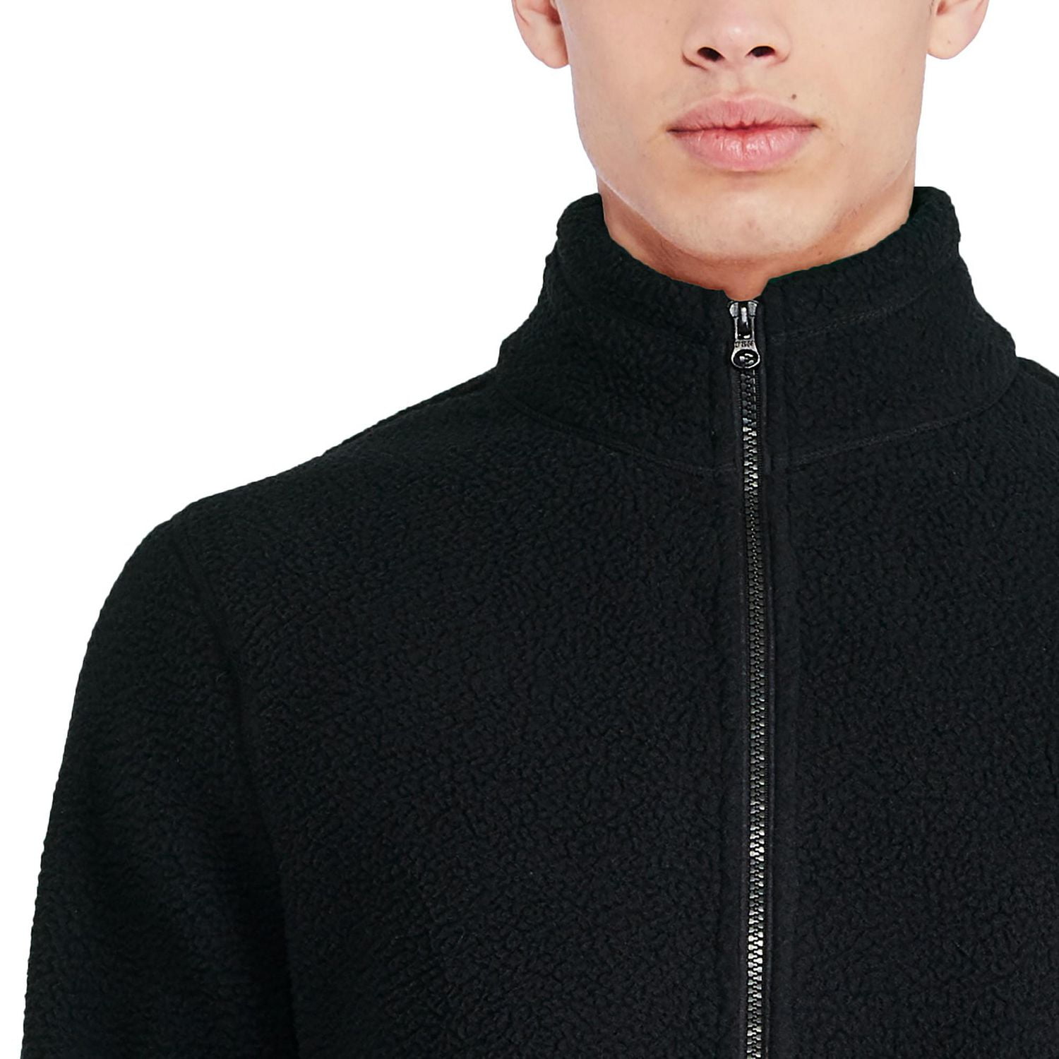 George Men's Faux Shearling Zip-Up Jacket