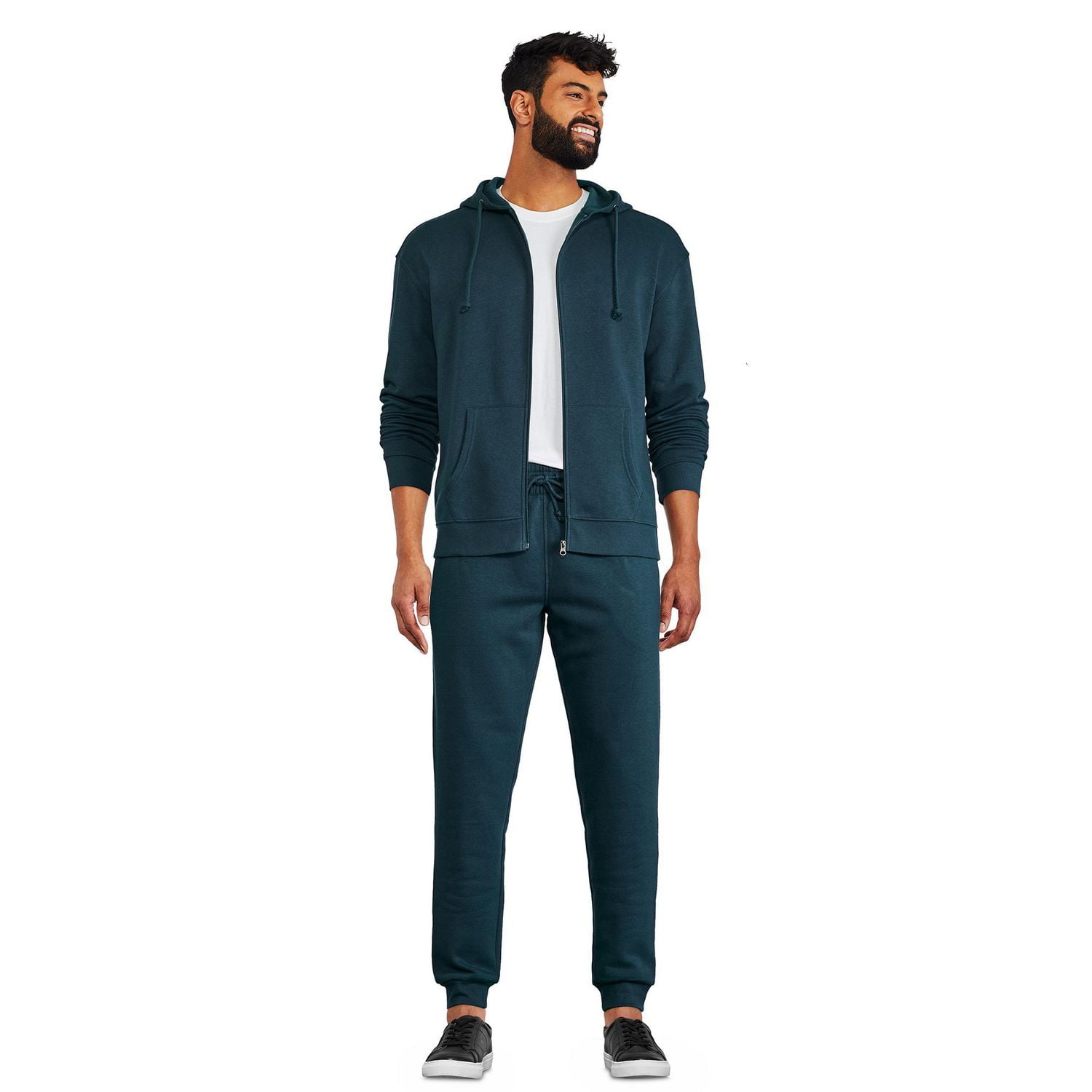 Haut à capuchon zippé sur la longueur George pour hommes