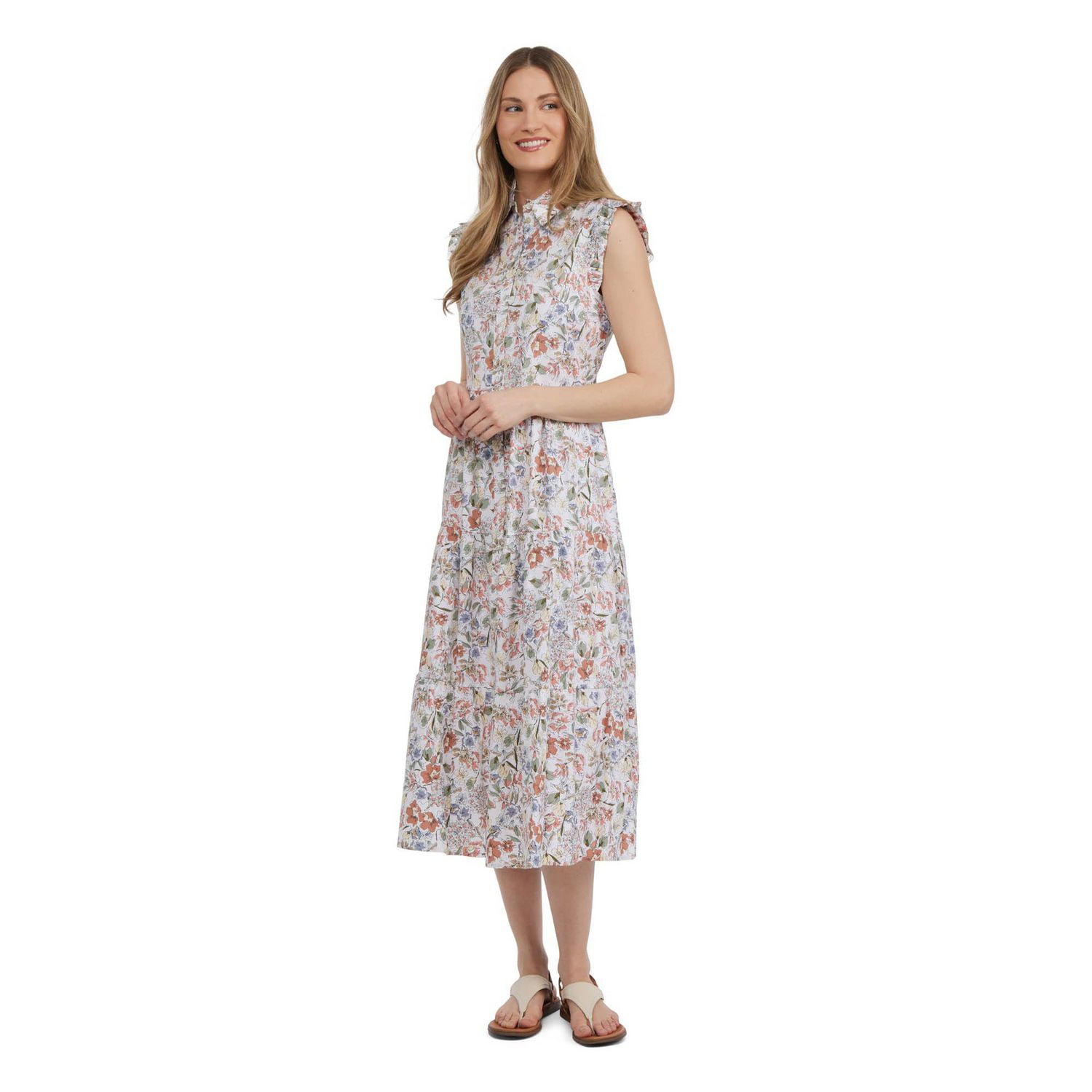 Mexx Flutter Sleeve T-Shirt Donna In Lino E Cotone, Maniche A Farfalla, Leggera E Fresca, Vestibilità Comoda, Perfetta Per L'Estate