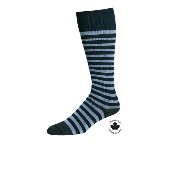 Paramedic Compression Socks Stripes for Men 15-20 mmHg - Medium, Paramedic Stylish Knee-High Striped Compression Socks for Men, 15-20 mmHg