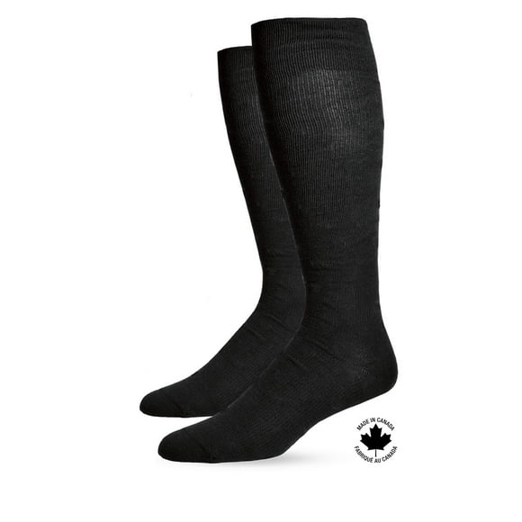 Paramedic Premium Compression Socks 15-20 mmHg Women Black (1 Pair) - Medium, Paramedic Compression Socks for Women - Stylish Knee-High Premium Cotton, 15-20 mmHg