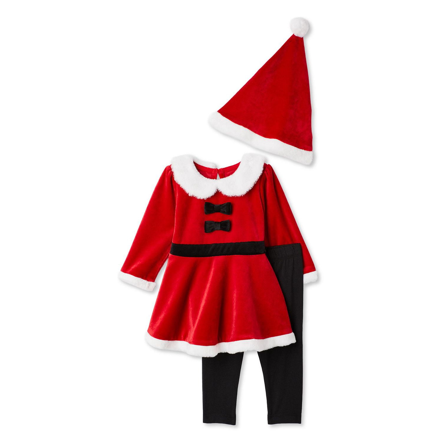 George Baby Girls' Santa Tunic 3-Piece Set