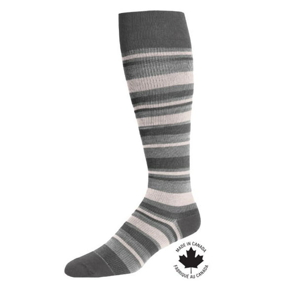 Paramedic Compression Socks Irregular Stripes for Men 15-20 mmHg - Medium, Paramedic Stylish Knee-High Irregular Striped Compression Socks for Men, 15-20 mmHg