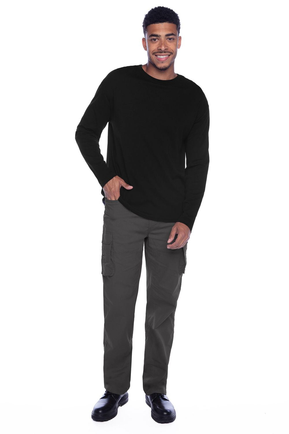 Jeaniologie ™ Men's Belted Cargo Pant - Charcoal