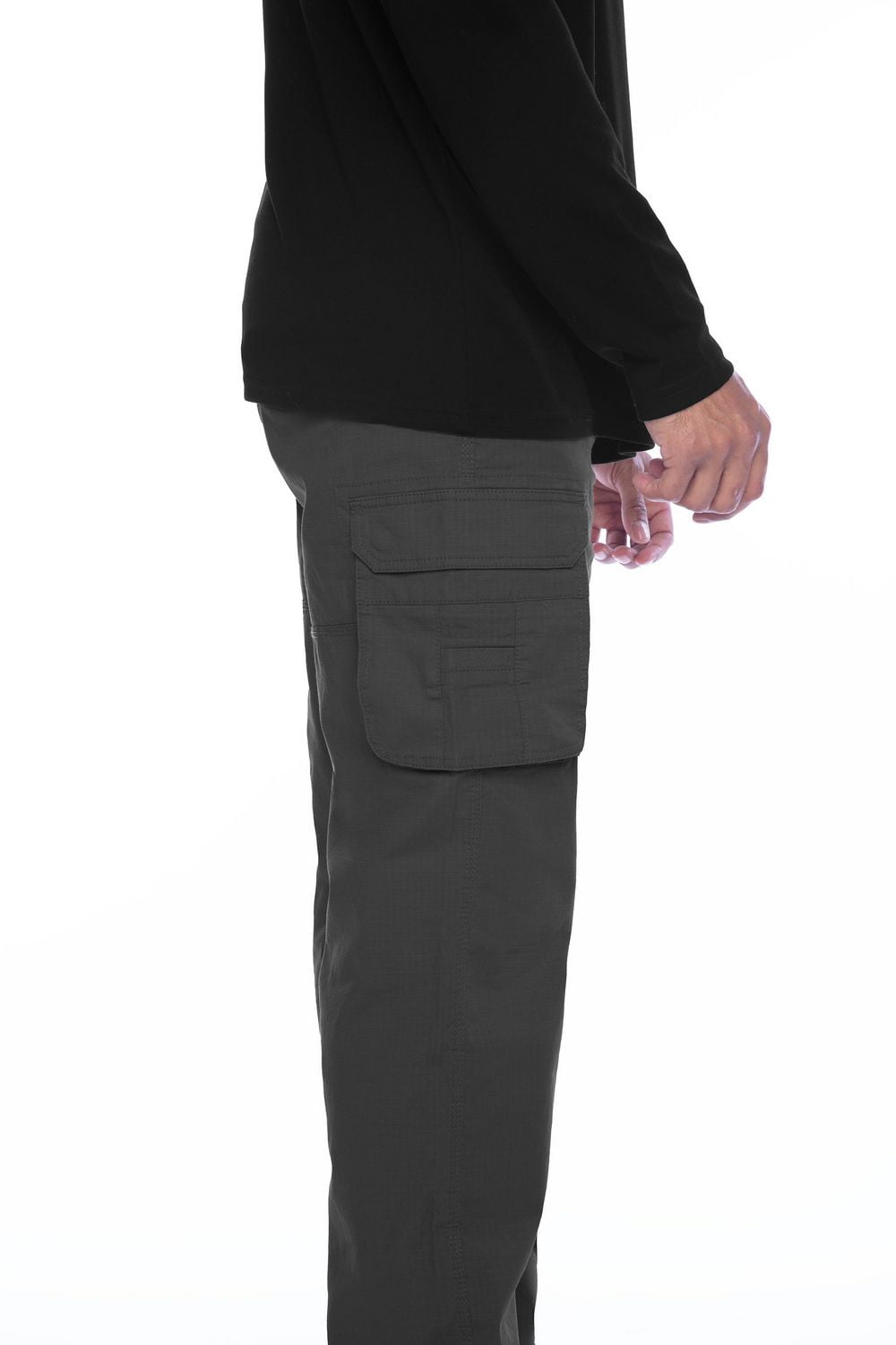 Jeaniologie ™ Men's Belted Cargo Pant - Charcoal