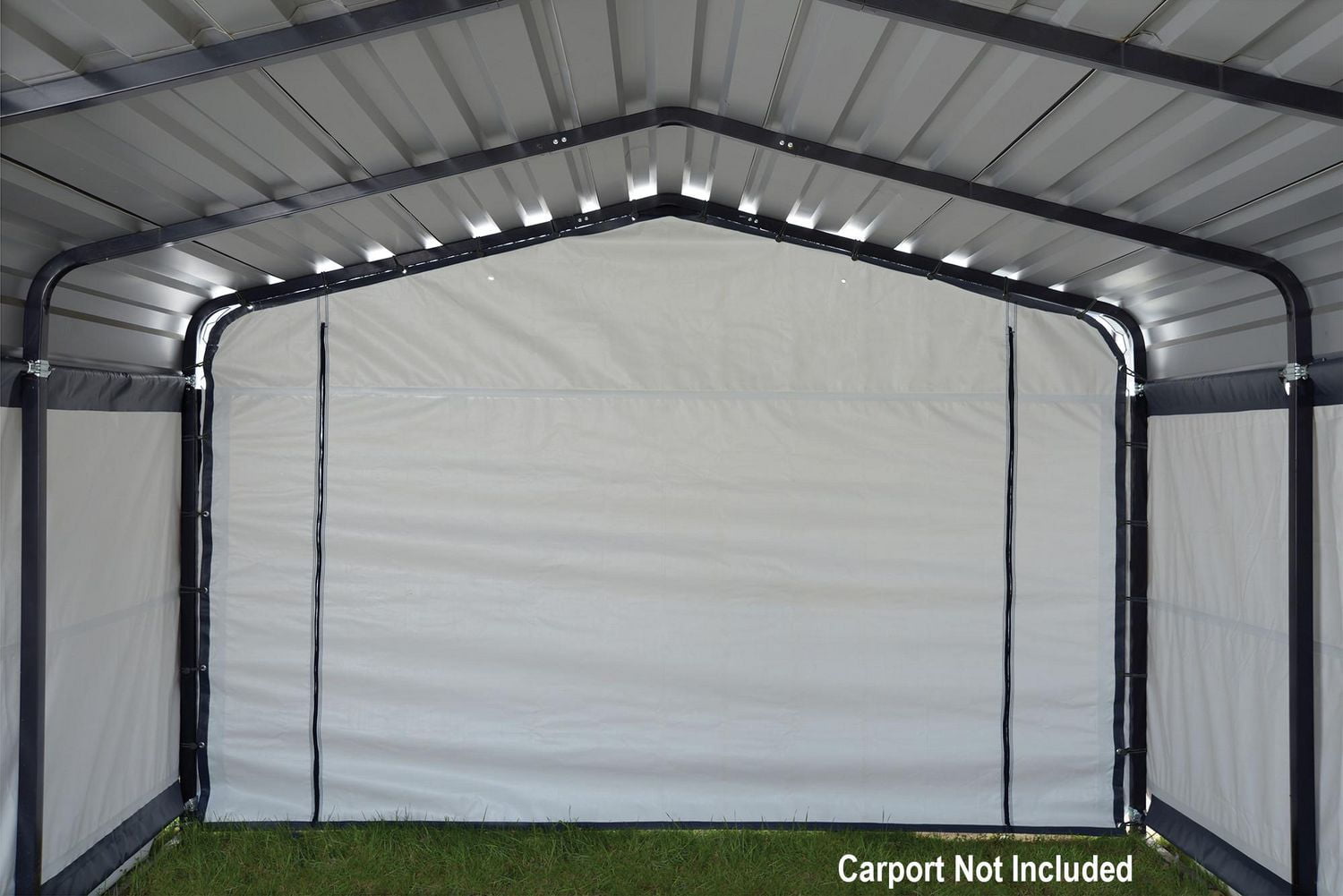 Enclosure Kit for 12 x 20 ft. Carport Grey