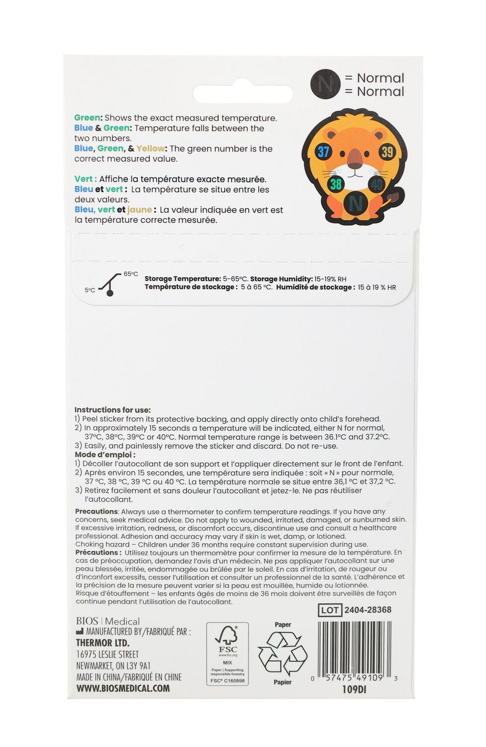 Fever Indicator Stickers