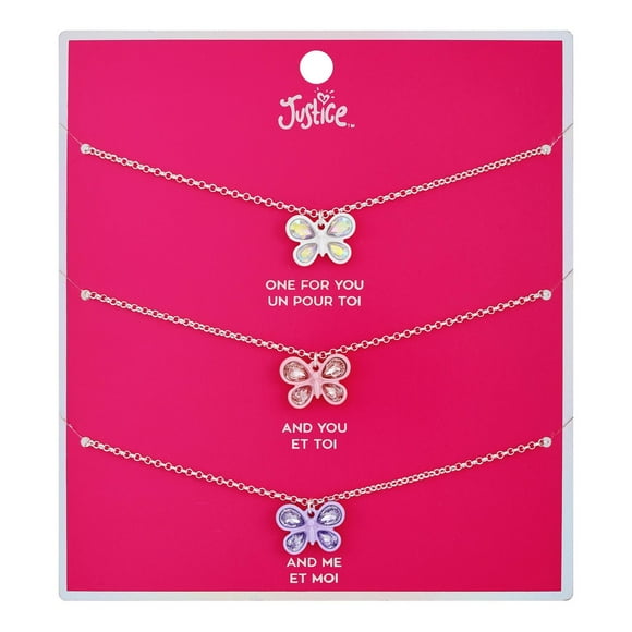 Justice BFF necklaces