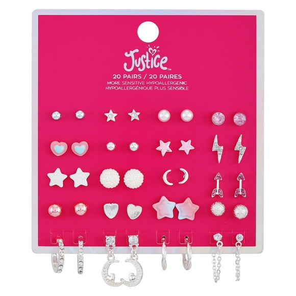 Justice earrings set