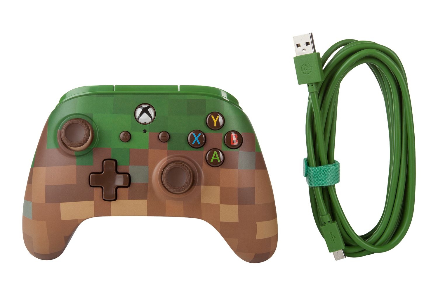 Powera Enhanced Wired Controller For Xbox One Minecraft Grass Block Walmart Canada