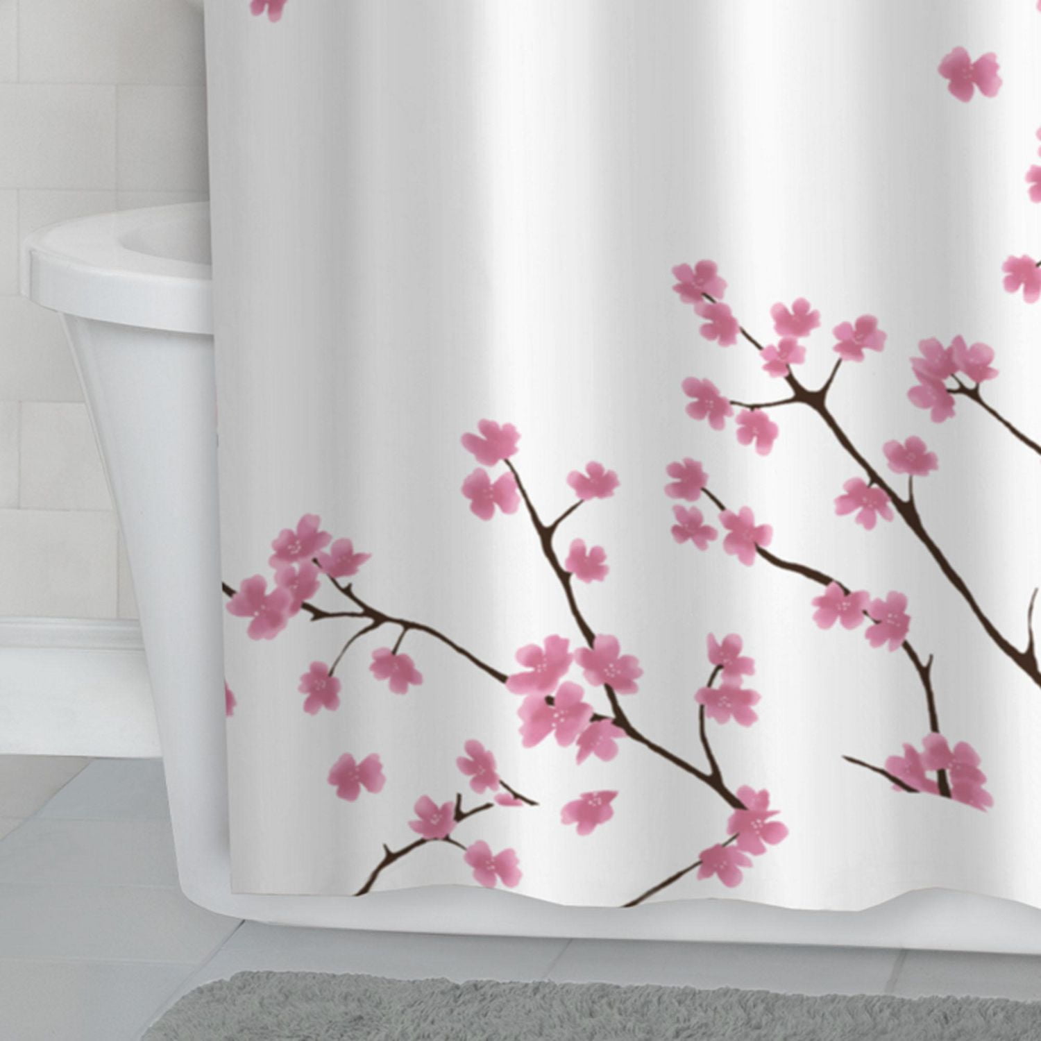 Light coral cherry blossom crib outlet bedding