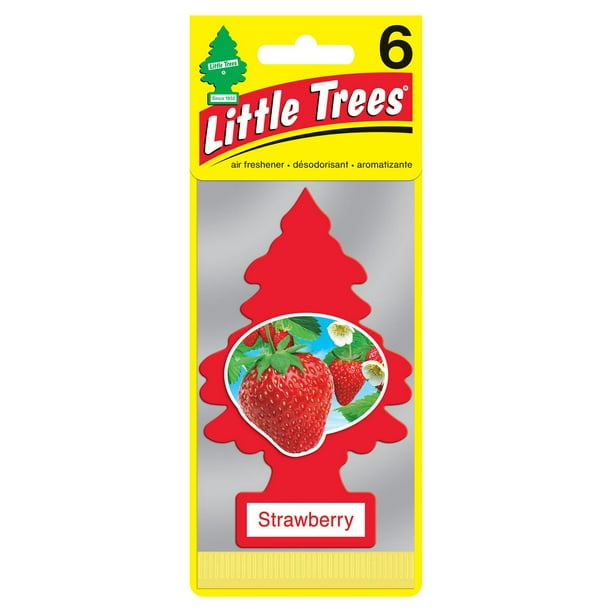 Assainisseur d'air LITTLE TREES Strawberry 6-Pack
