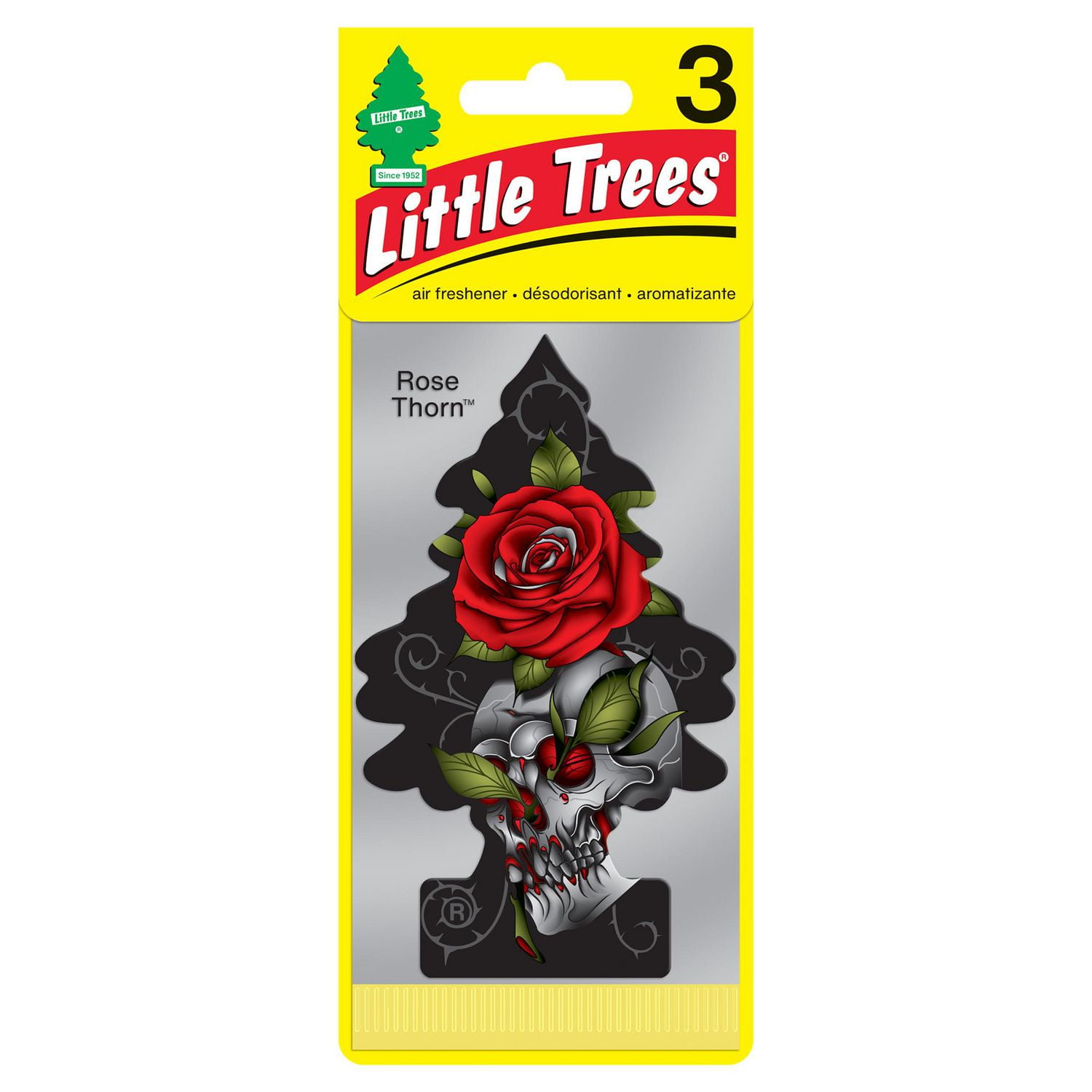 LITTLE TREES air freshener Rose Thorn 3-Pack, LT Rose Thorn 3-Pack