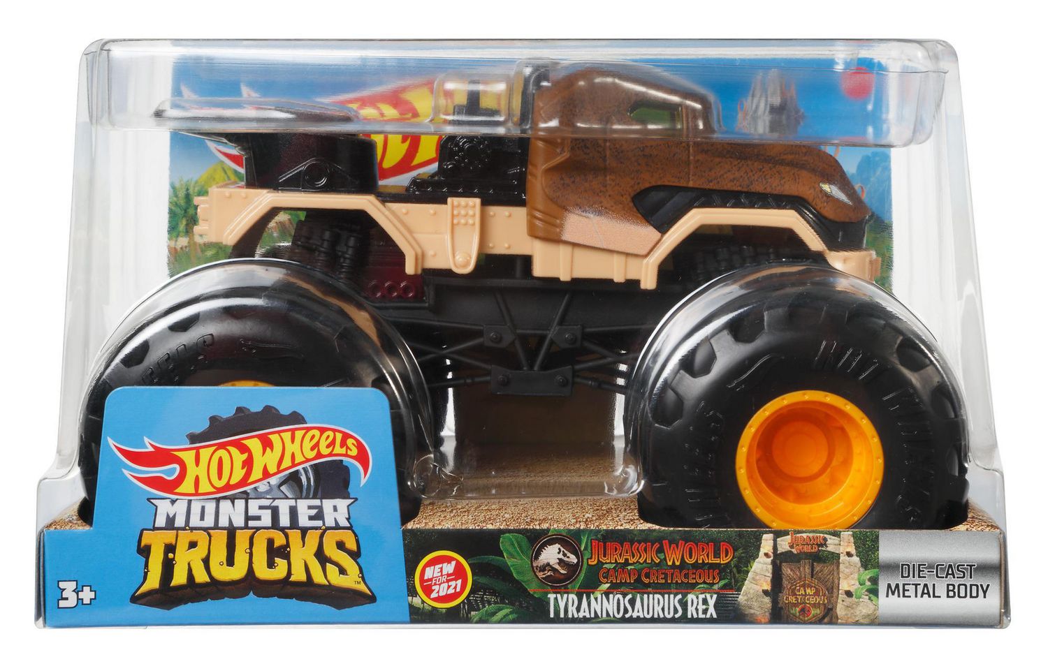 Hot Wheels Monster Trucks 1:24 Jurassic World T-Rex Vehicle