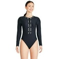 thumbnail image 1 of Reebok Women's Long Sleeve Zipper One Piece, 1 of 6