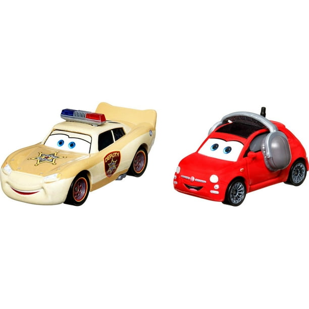 Pack de 2 personnages Lightning McQueen Deputy Hazard & Bella Cadavre de  Cars 3 de Disney•Pixar