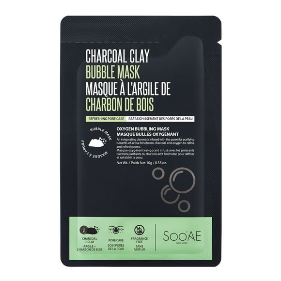 Soo'AE Charcoal Clay Bubble Mask