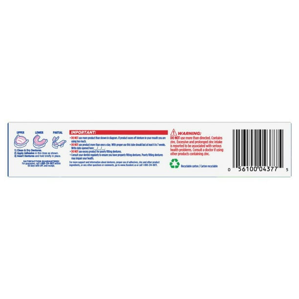 Fixodent Advanced Max Hold Denture Adhesive, 4 pk./2.2 oz.