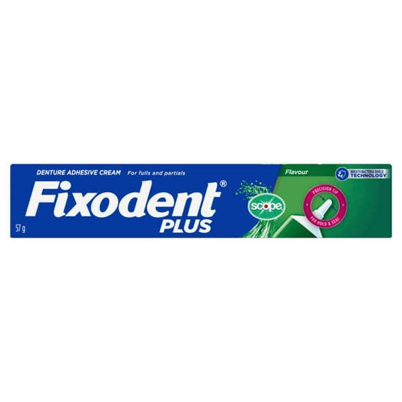 Fixodent Plus Scope Secure Denture Adhesive, 57 g