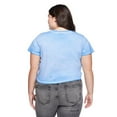 thumbnail image 3 of No Boundaries Plus Women's Boxy V-Neckline Tee, 3 of 6