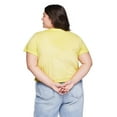 thumbnail image 3 of No Boundaries Plus Women's Boxy V-Neckline Tee, 3 of 6