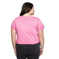 thumbnail image 3 of No Boundaries Plus Women's Boxy V-Neckline Tee, 3 of 6