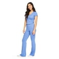 thumbnail image 2 of No Boundaries Women's Pointelle Tee 2-Piece Set, 2 of 6