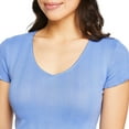 thumbnail image 4 of No Boundaries Women's Pointelle Tee 2-Piece Set, 4 of 6