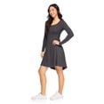 thumbnail image 2 of No Boundaries Women's Henley Dress, 2 of 6