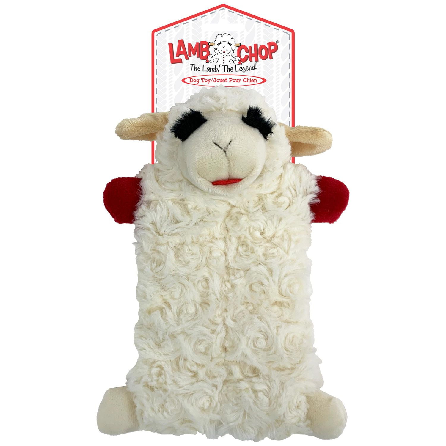 Multipet Lamb Chop Squeaker Mat Dog Toy, Lamb Chop Dog Toy 