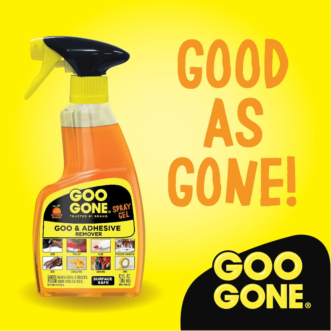 Goo & Adhesive Remover Spray Gel