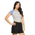 thumbnail image 2 of No Boundaries Women's Raglan Baby Tee, 2 of 6