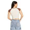thumbnail image 3 of No Boundaries Women's Raglan Baby Tee, 3 of 6