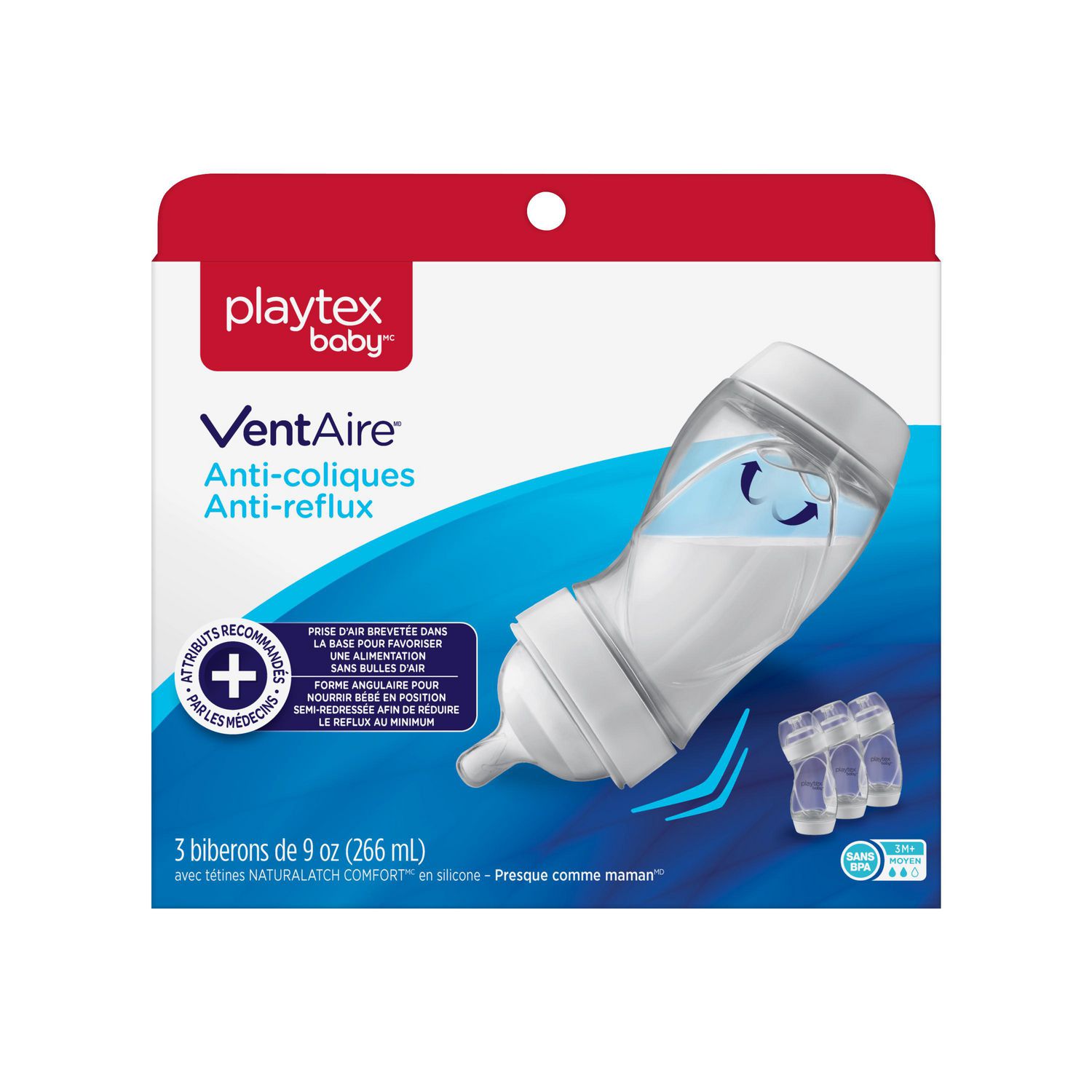 Playtex Baby™ BPA-Free Ventaire Baby Bottles with NATURALATCH® Silicone  Nipples