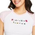 thumbnail image 4 of No Boundaries Women's Raglan Baby Tee, 4 of 6