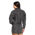 thumbnail image 3 of No Boundaries Women's Cropped Denim Jacket, 3 of 6