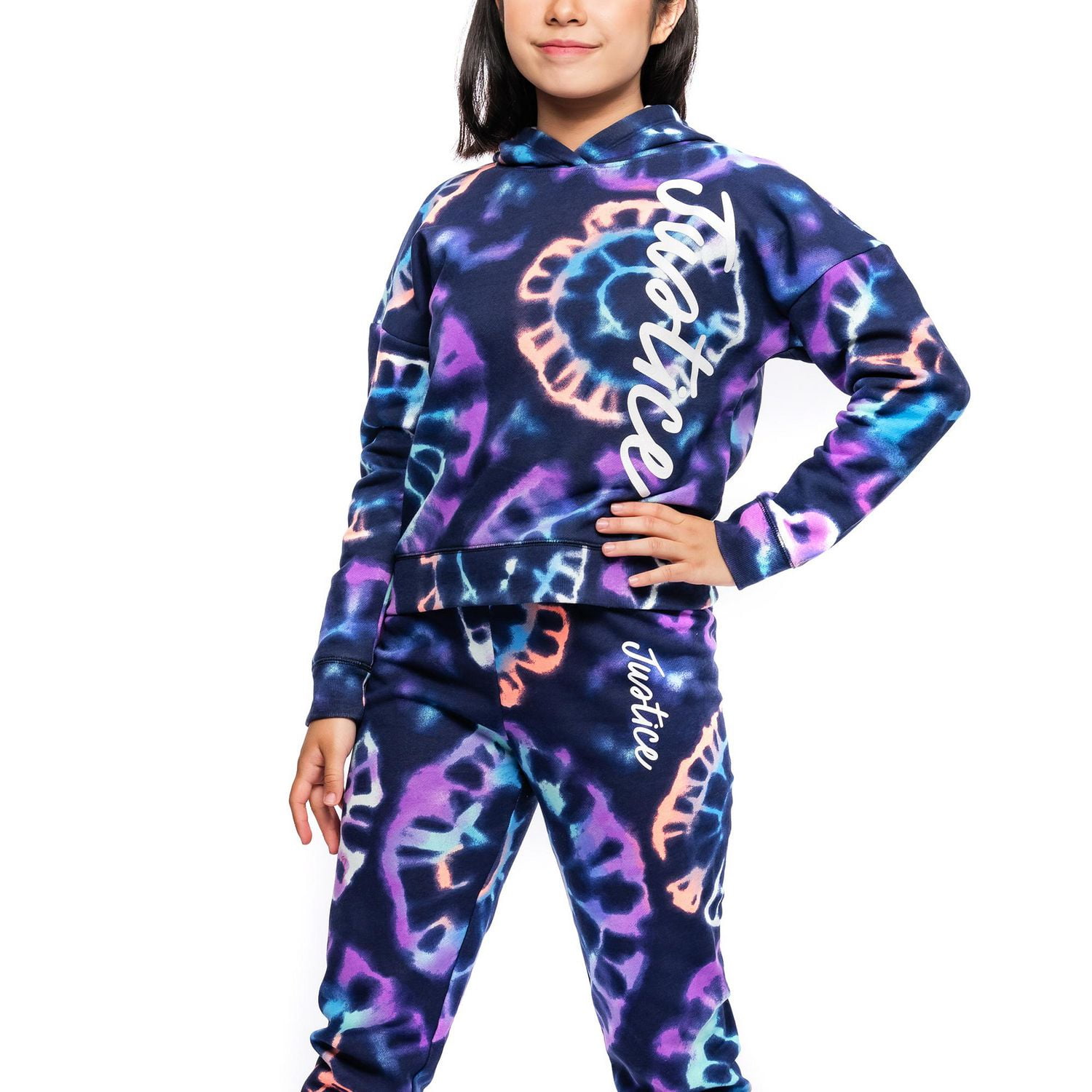 Chandail à capuchon à manches longues Justice pour filles