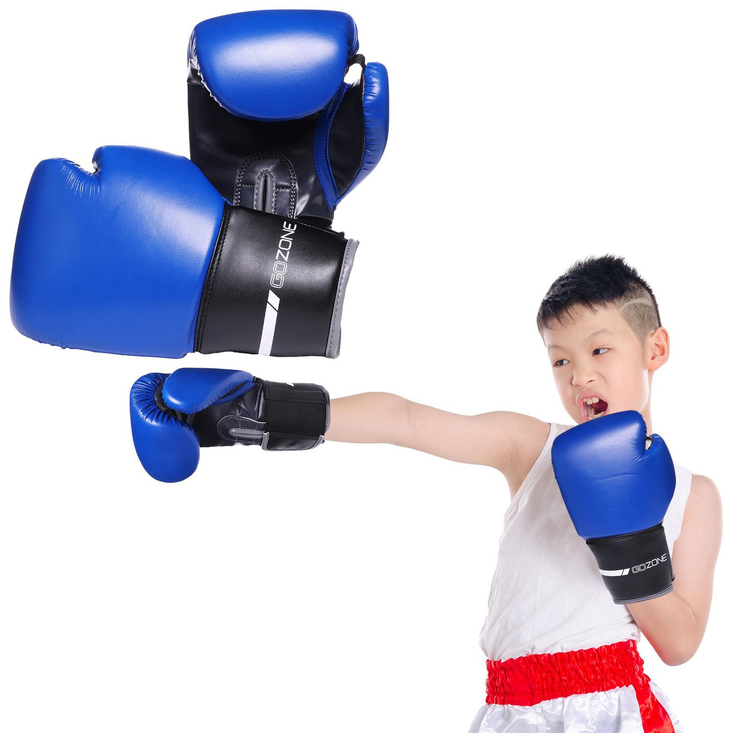 GoZone 8oz Youth ProStyle Boxing Gloves Blue/Black Walmart Canada
