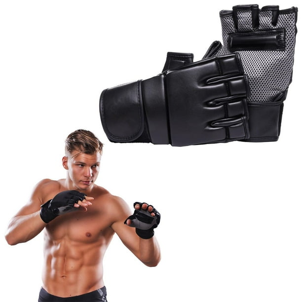 Gants de boxe style Pro 16 oz GoZone – Noir/gris Avec technologie  MicroFresh 