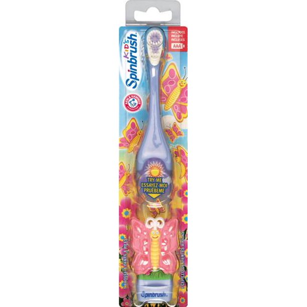 ARM & HAMMER(MC) Spinbrush(MC) brosse à dents à piles pour enfants - Filles