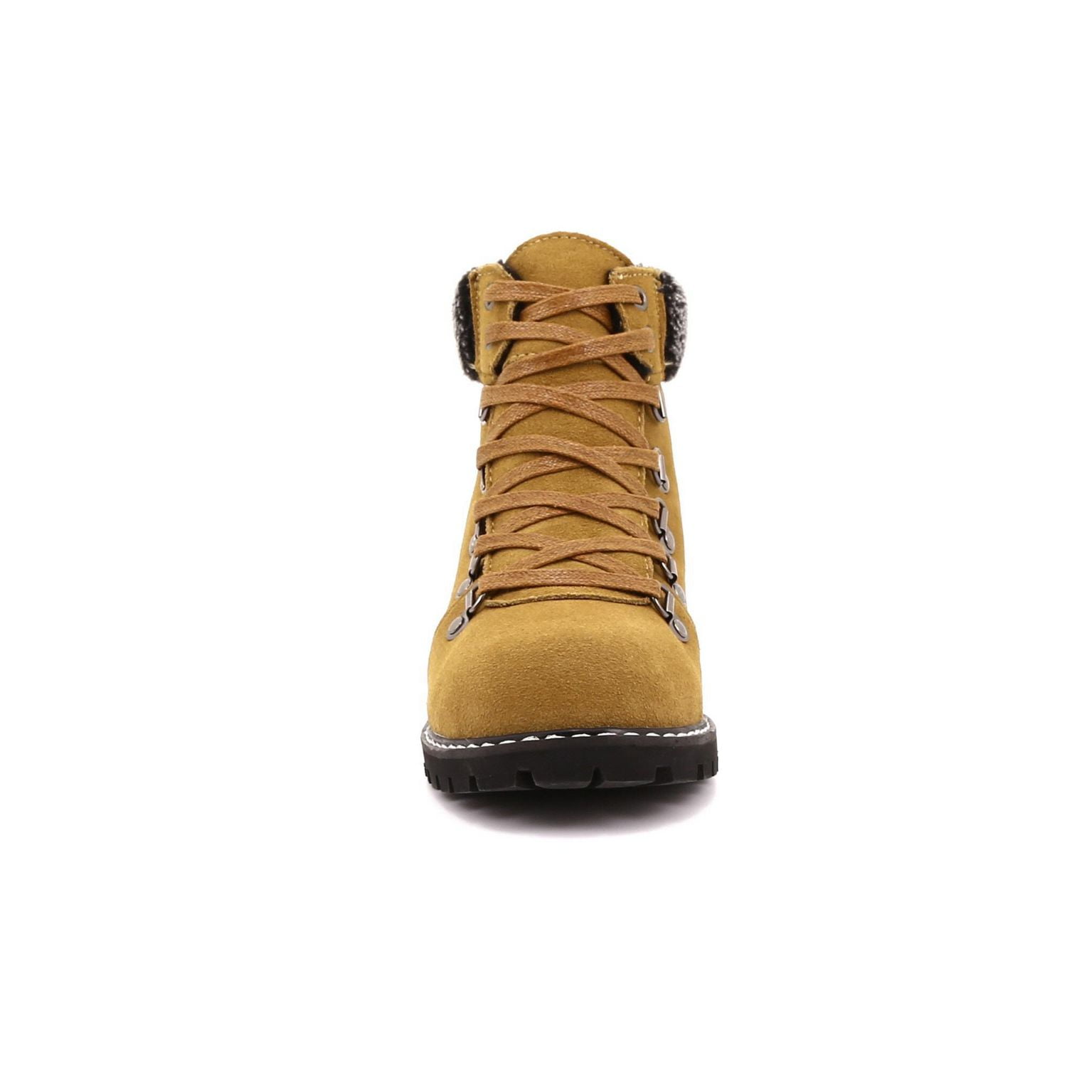 bottes avec crampons rabattable