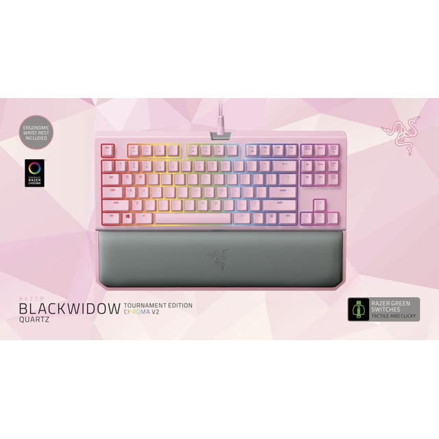 Razer Blackwidow Tournament Edition Chroma V2 - Quartz Edition Mechanical Gaming Keyboard (PC)