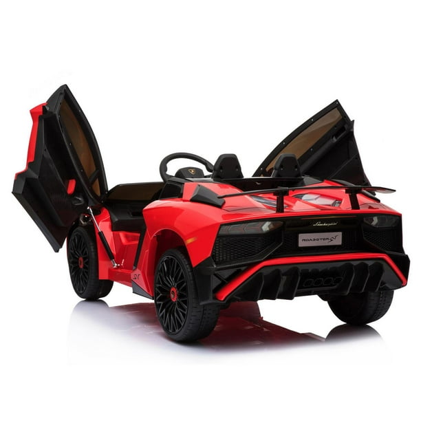 Voiture Électrique Enfant Lamborghini Rouge Avec LED - Jeux