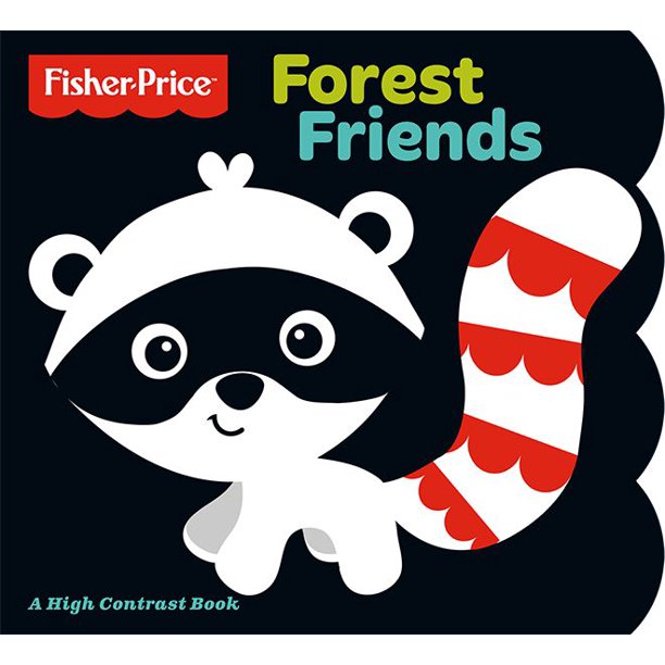 Fisher-Price Livre Les amis de la forêt avec images à contraste élevé