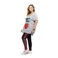 thumbnail image 2 of Peanuts Ladies Plus Snoopy Shiny & Bright Short Sleeve High Low Top, 2 of 7
