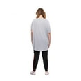 thumbnail image 4 of Peanuts Ladies Plus Snoopy Shiny & Bright Short Sleeve High Low Top, 4 of 7