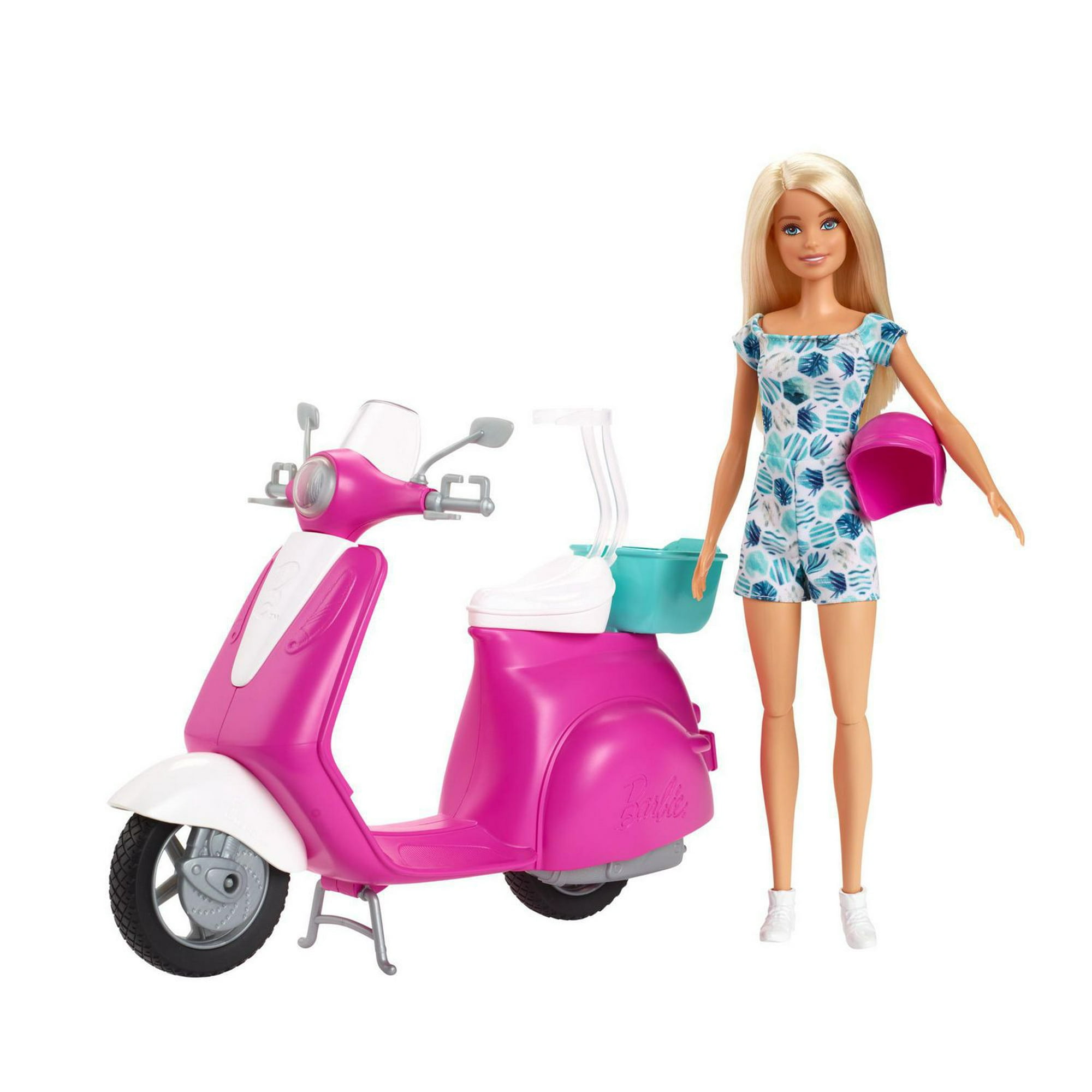  Barbie Doll & Playset, Cook 'n Grill Restaurant with Pizza Oven  & 30+ Pieces Including Furniture & Kitchen Accessories : Toys & Games