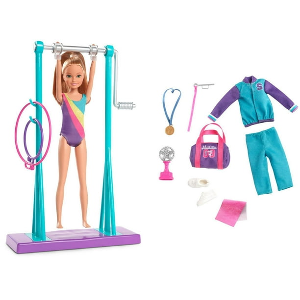 Barbie gymnastics playset