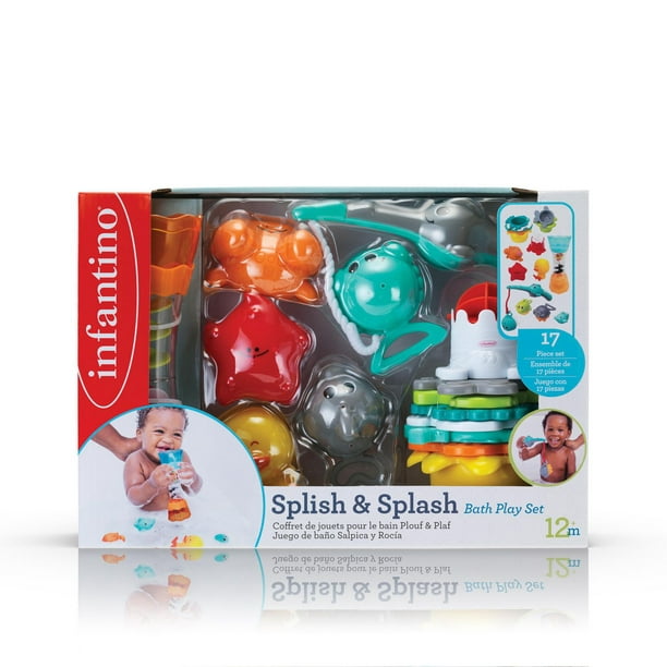 Ensemble de jeu pour le bain Splish & Splash Ensemble de bain jouet 17 pièces
